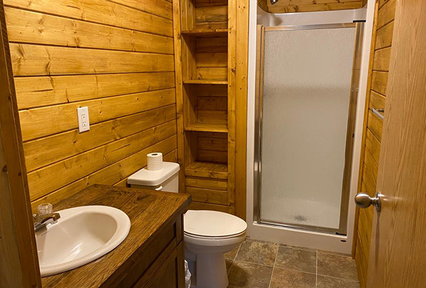 Interior of the cabins at Misaw Lake Lodge